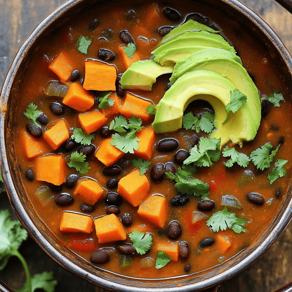 Sweet Potato Black Bean Chili Flavorful and Hearty Dish