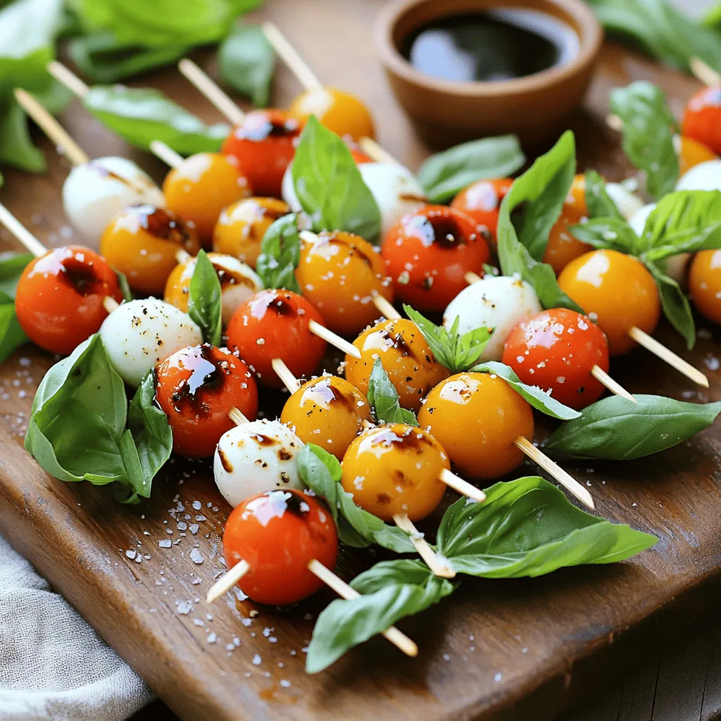 Mini Caprese Skewers Fresh and Flavorful Delight