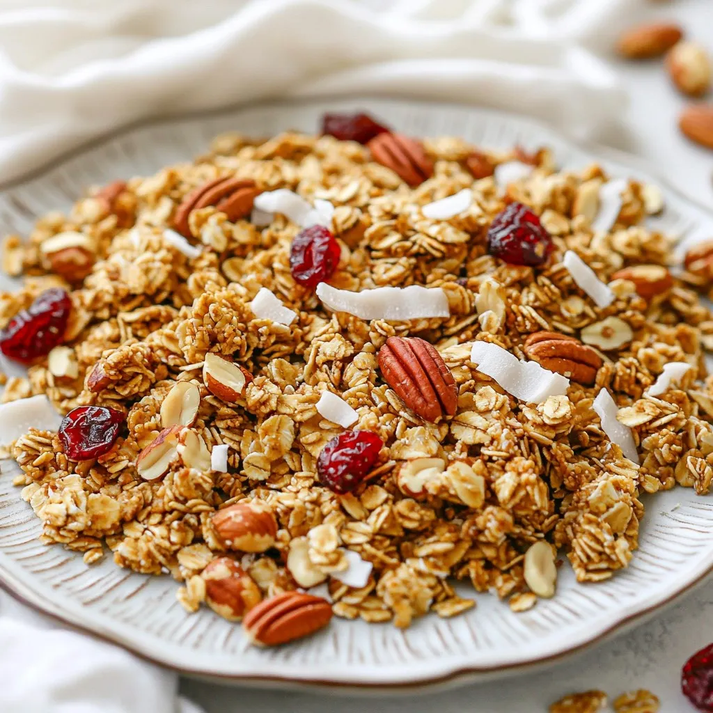 Maple Pecan Granola Tasty and Crunchy Snack