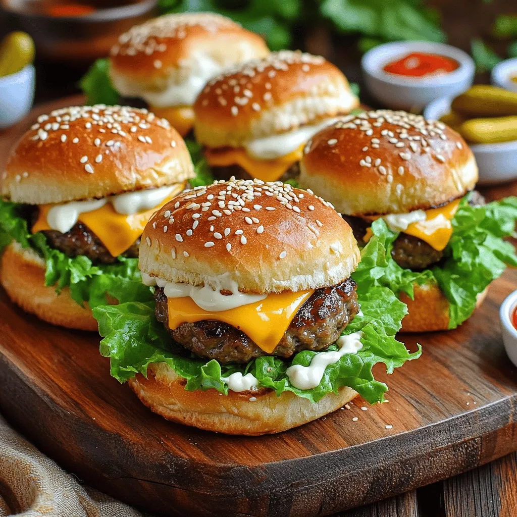 Cheeseburger Sliders with Hawaiian Rolls Easy and Tasty