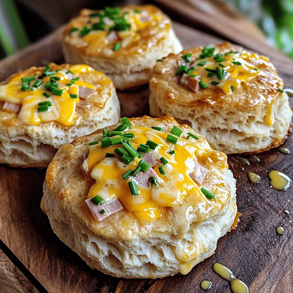 Ham and Cheese Butter Swim Biscuits Simple Recipe Guide