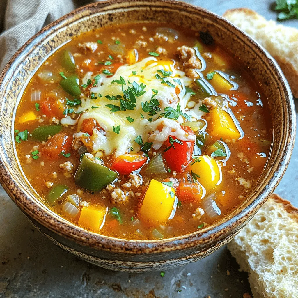 Slow Cooker Stuffed Pepper Soup Flavorful Comfort Dish