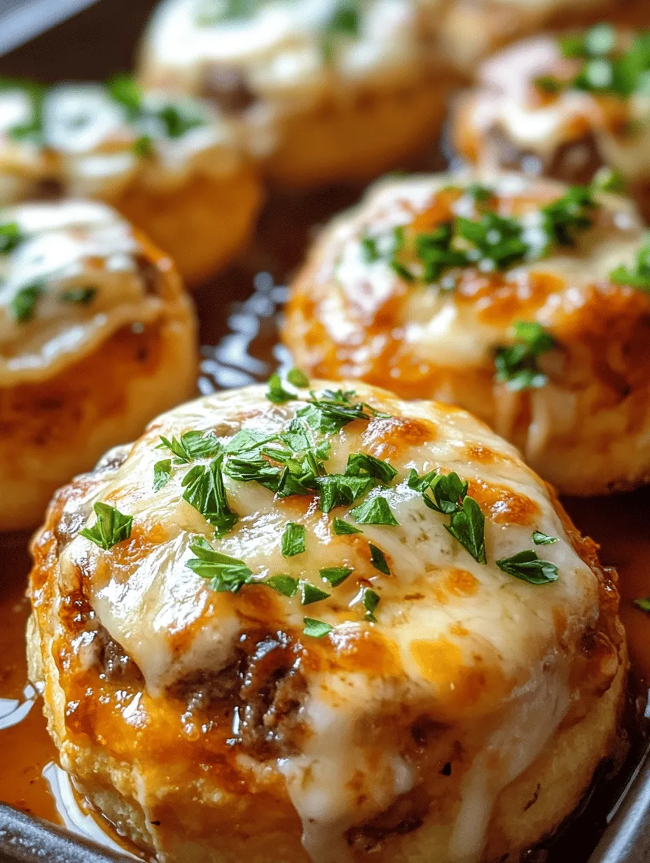 Garlic Parmesan Cheeseburger Bombs Recipe