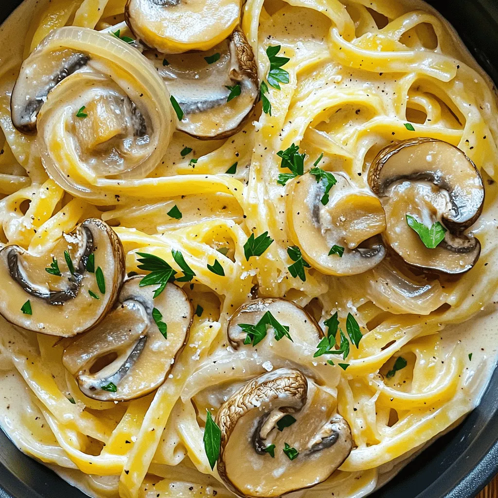One Pot Creamy Mushroom Pasta Simple and Tasty Dish