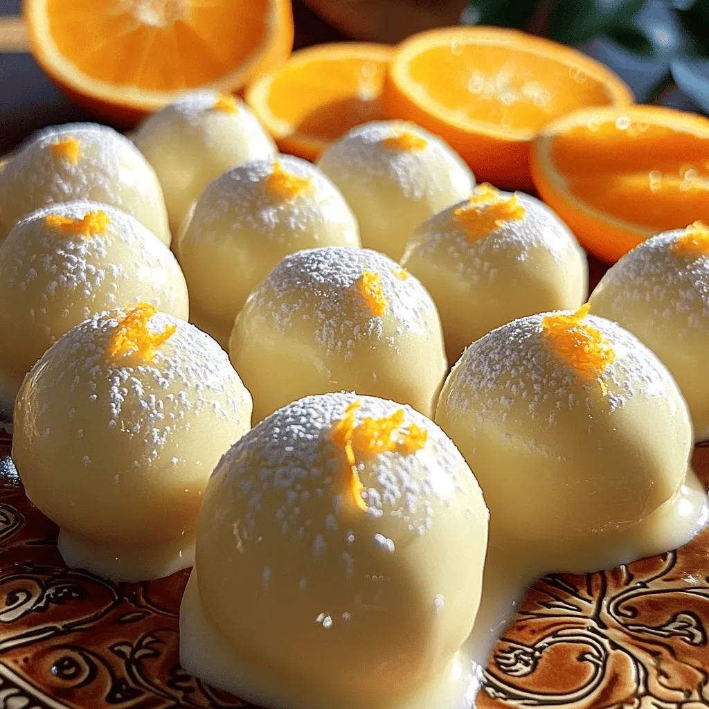 To make these tasty no bake orange creamsicle truffles, you need just a few simple ingredients. The main ingredients are crushed vanilla wafers, cream cheese, and powdered sugar. These create a rich and creamy base for your truffles.