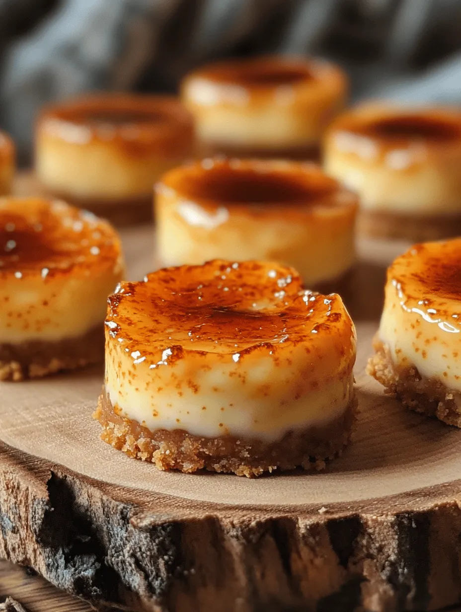 Mini Crème Brûlée Cheesecake Bites Recipe
