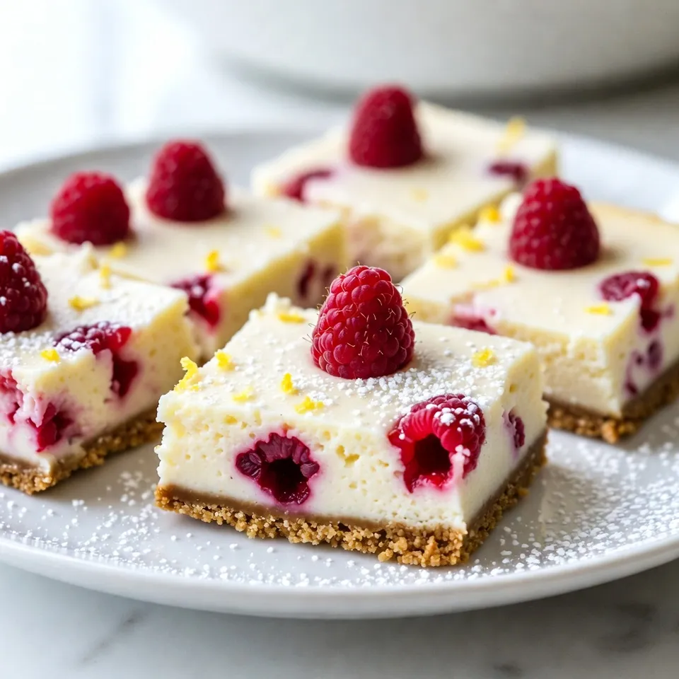 Lemon Raspberry Cheesecake Bars Delicious and Easy Treat