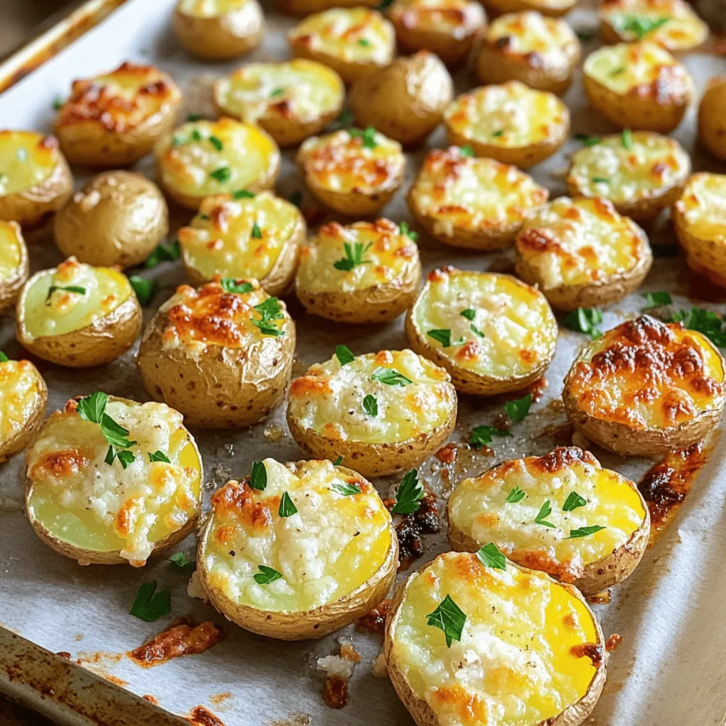 Garlic Parmesan Roasted Potatoes Crispy and Flavorful