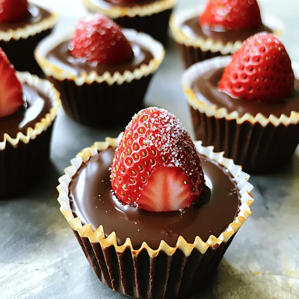 Chocolate Covered Strawberry Cups Easy Dessert Recipe