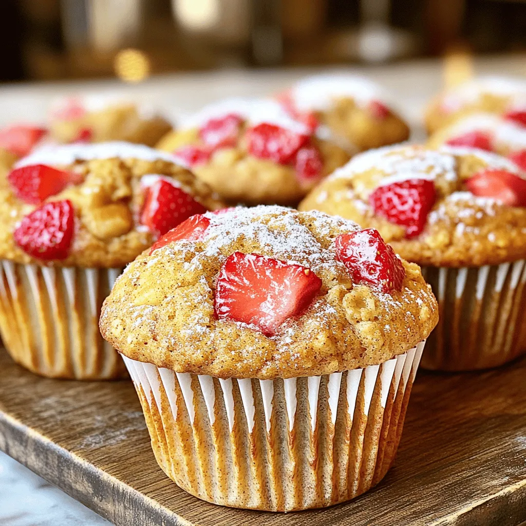 Strawberry Banana Oat Muffins Wholesome and Easy Recipe