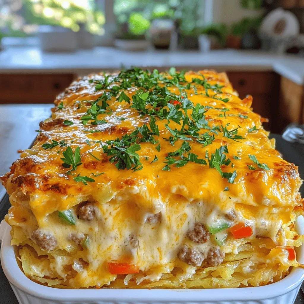 Ultimate Savory Breakfast Sausage &#038; Cheese Casserole Delight