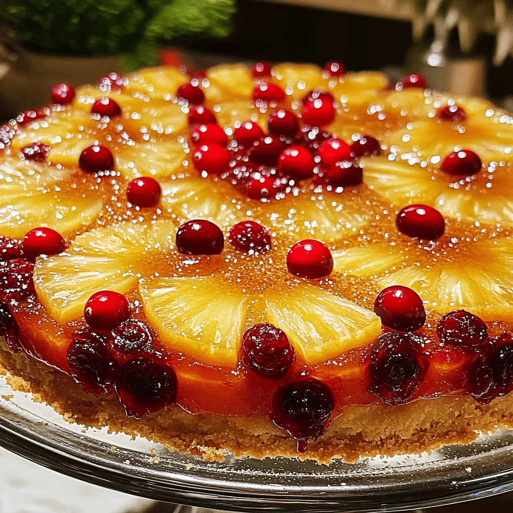 Cranberry Pineapple Upside-Down Delight: A Flavorful Twist on a Classic Dessert