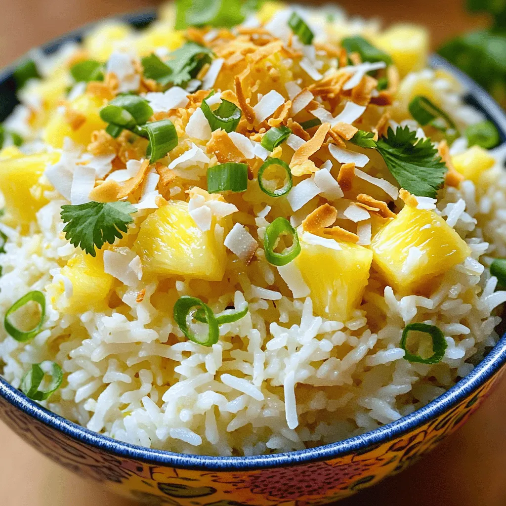 Pineapple Coconut Rice Savory and Flavorful Delight