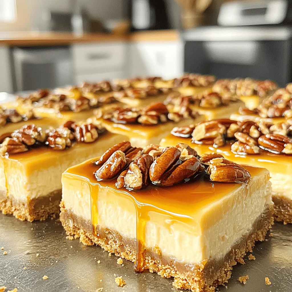 Maple Pecan Cheesecake Bars Delightful Dessert Recipe