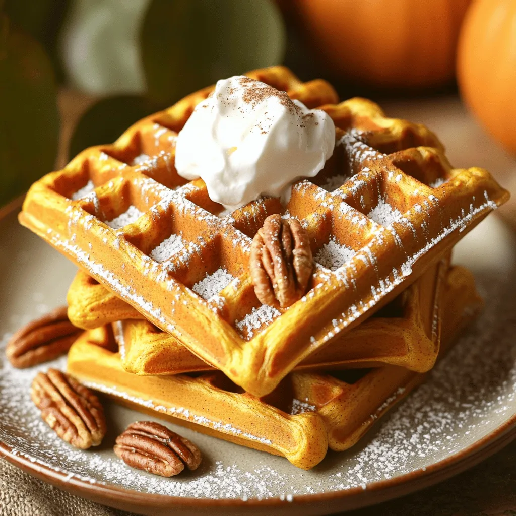 Fluffy Pumpkin Spice Waffles Delightful Breakfast Recipe