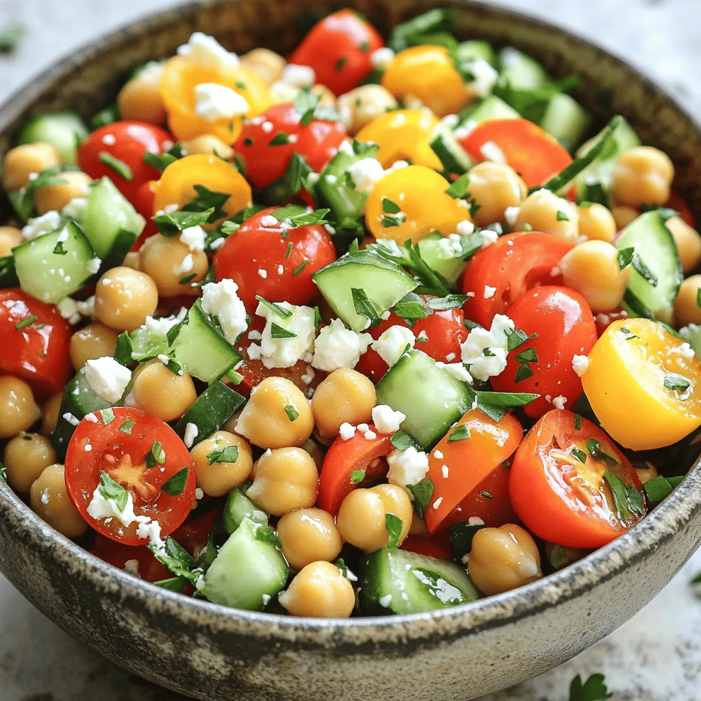 Simple Chickpea Salad Fresh and Flavorful Meal