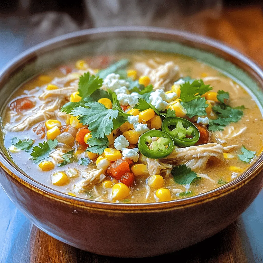 Mexican Street Corn White Chicken Chili Delight