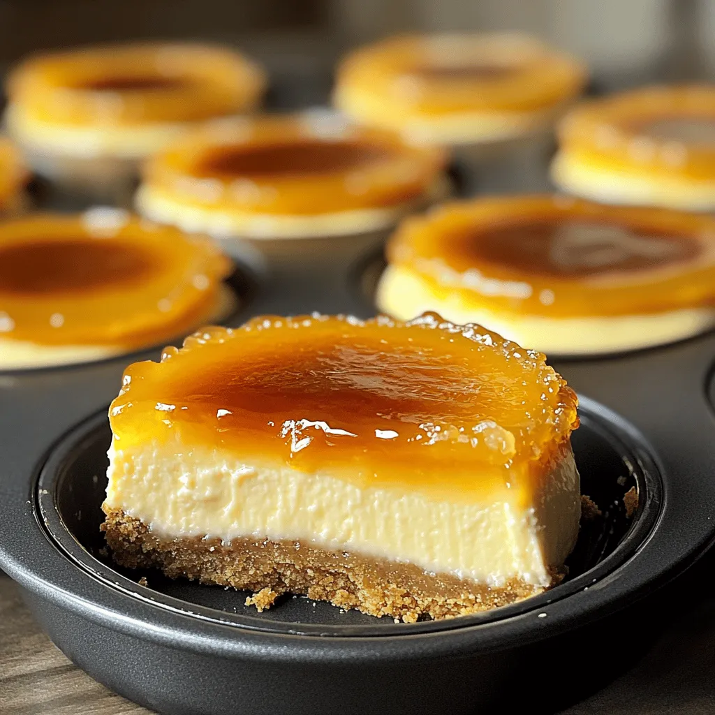 To make Mini Crème Brûlée Cheesecakes, you need some simple ingredients. Here’s the list of what you will need:
