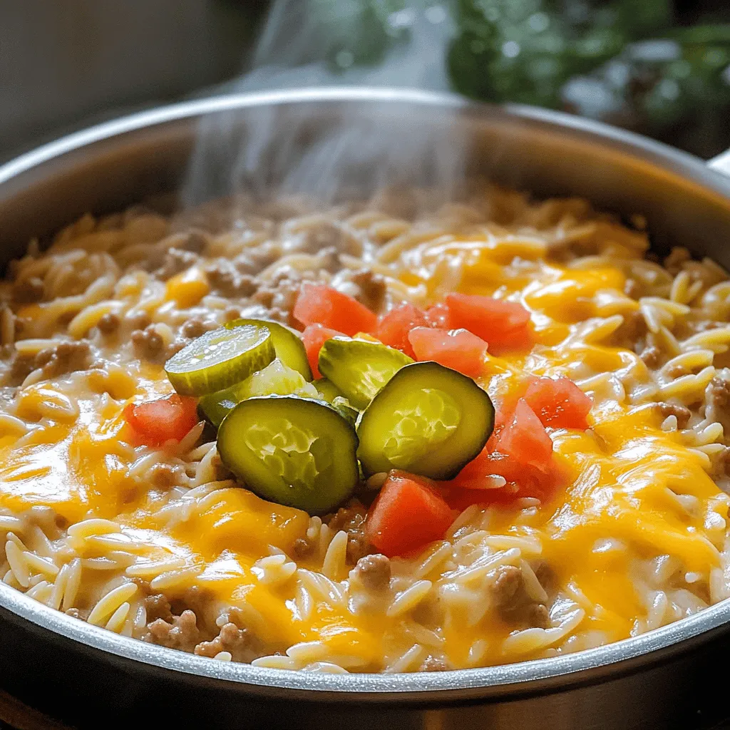 Cheeseburger Orzo: A Comfort Food Delight