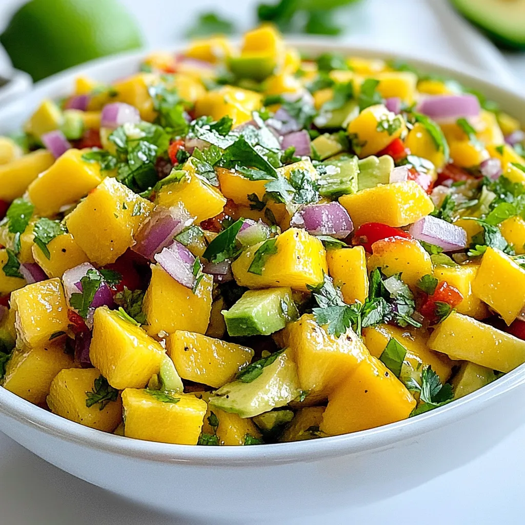 Mango Avocado Salsa Fresh and Flavorful Delight