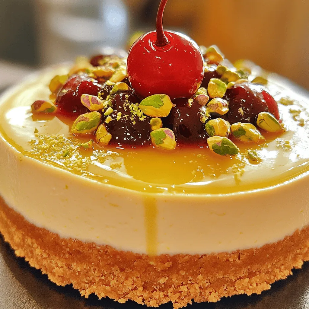 Luscious Lemon-Lime Cherry Pistachio Cheesecake Recipe