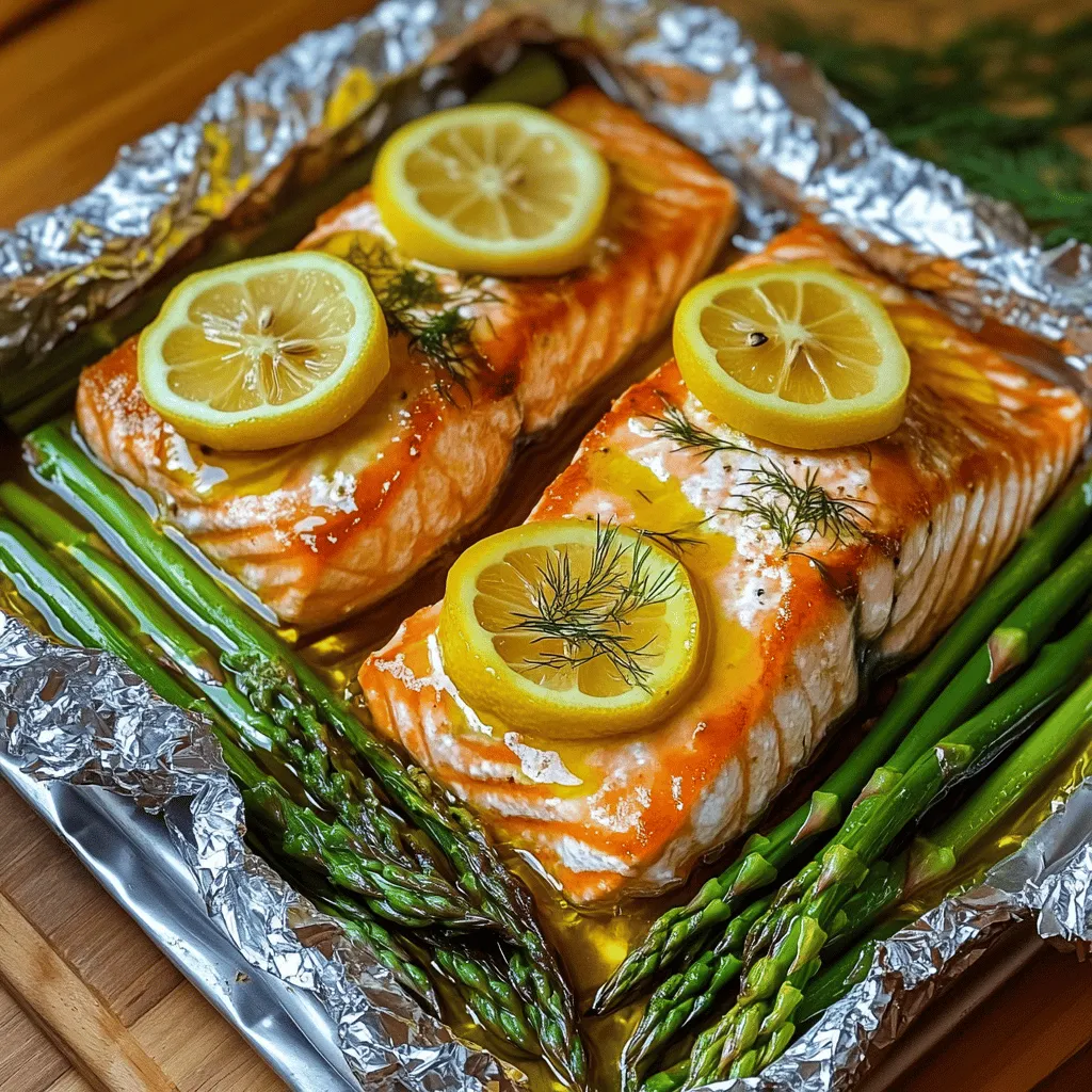 Baked Salmon in Foil with Asparagus Healthy Delight