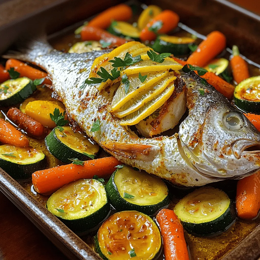 Oven-Roasted Sea Bream with Flavorful Vegetables