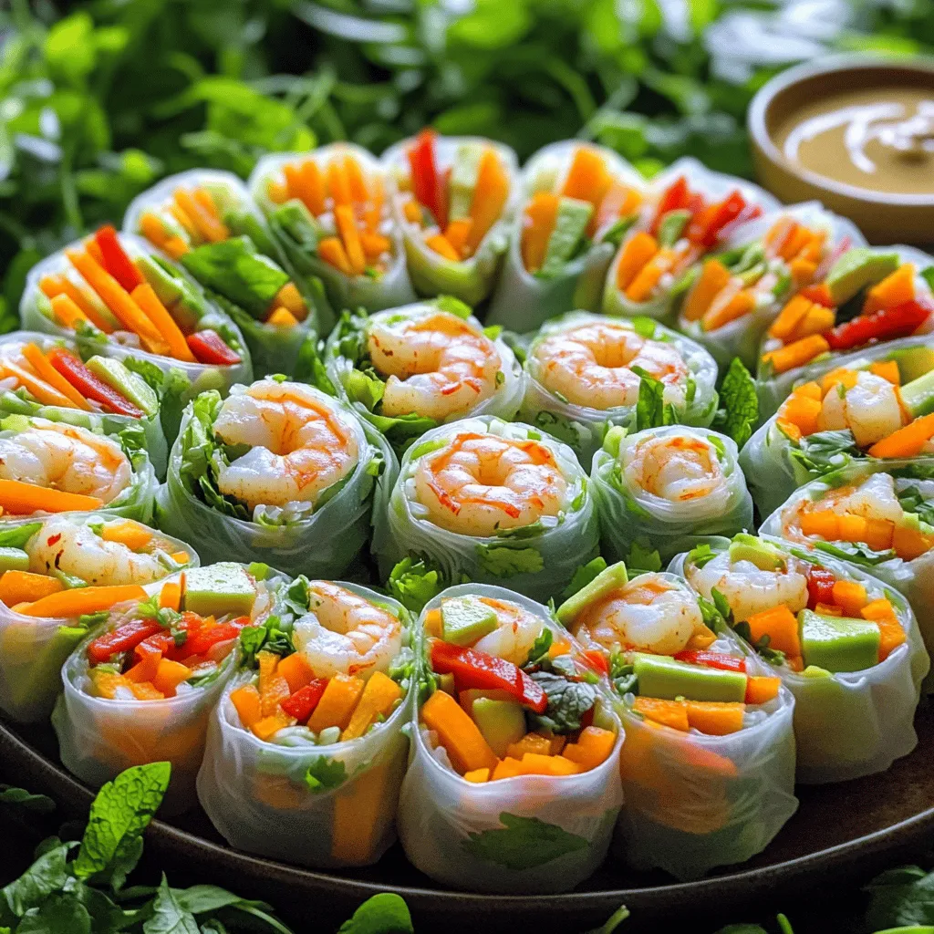 Savory Shrimp Summer Rolls Fresh and Easy Recipe