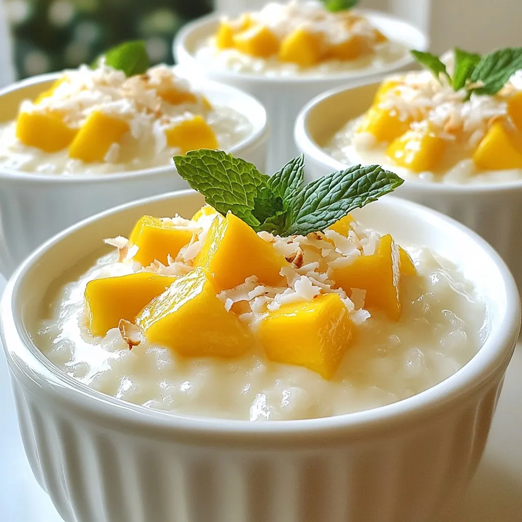 Mango Coconut Rice Pudding Creamy and Easy Dessert