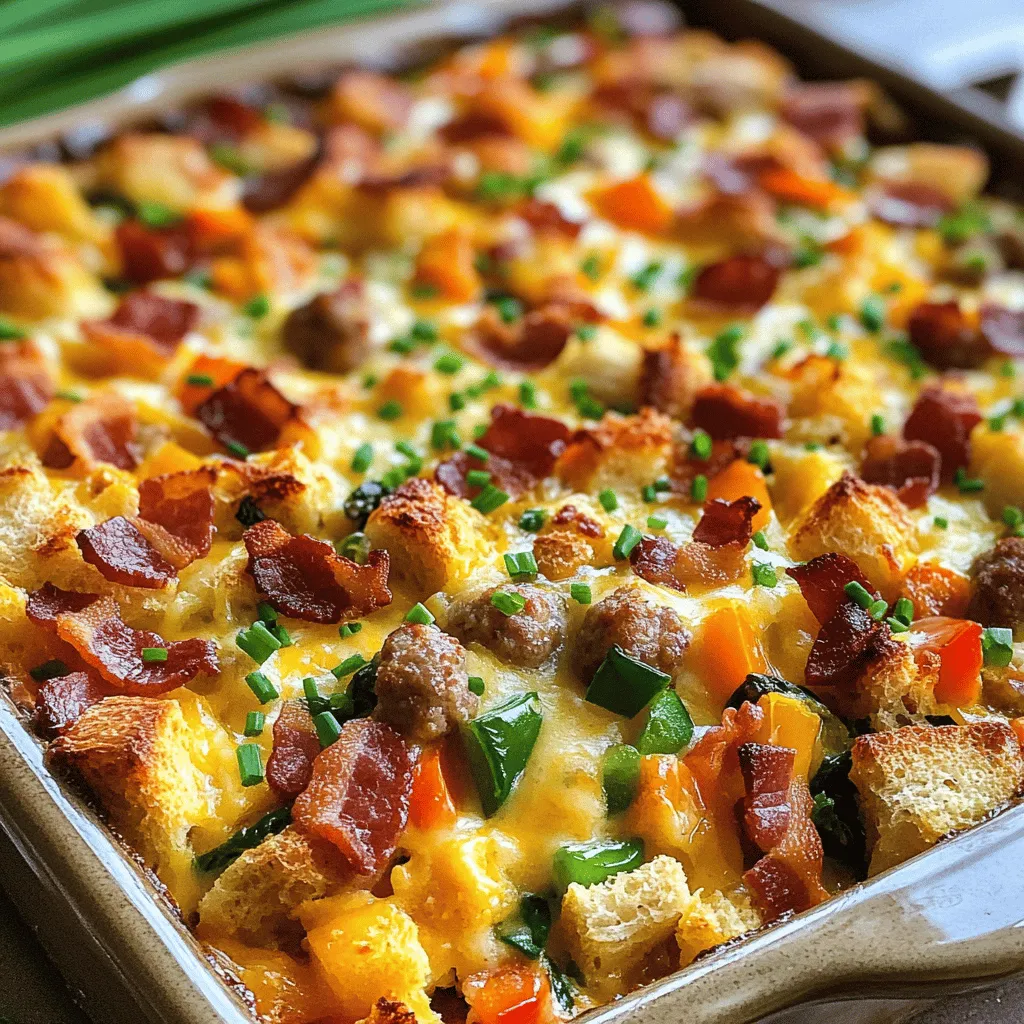 Here are the key ingredients for the Bacon Breakfast Casserole: