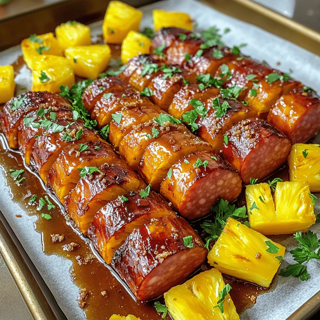 Pineapple Hasselback Kielbasa Bites: A Flavorful Fusion Appetizer