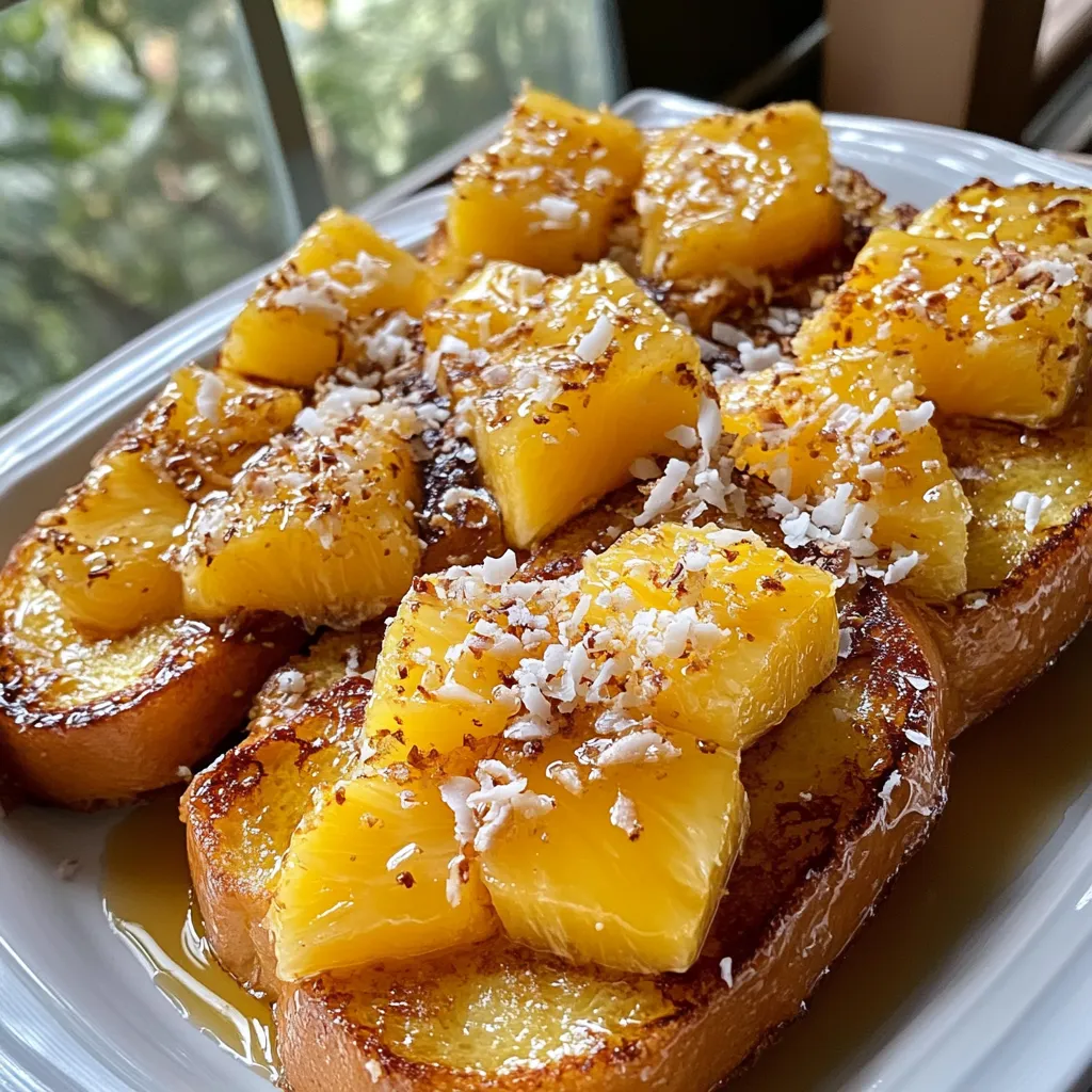 Tropical Hawaiian Roll French Toast: A Sweet Escape to Paradise