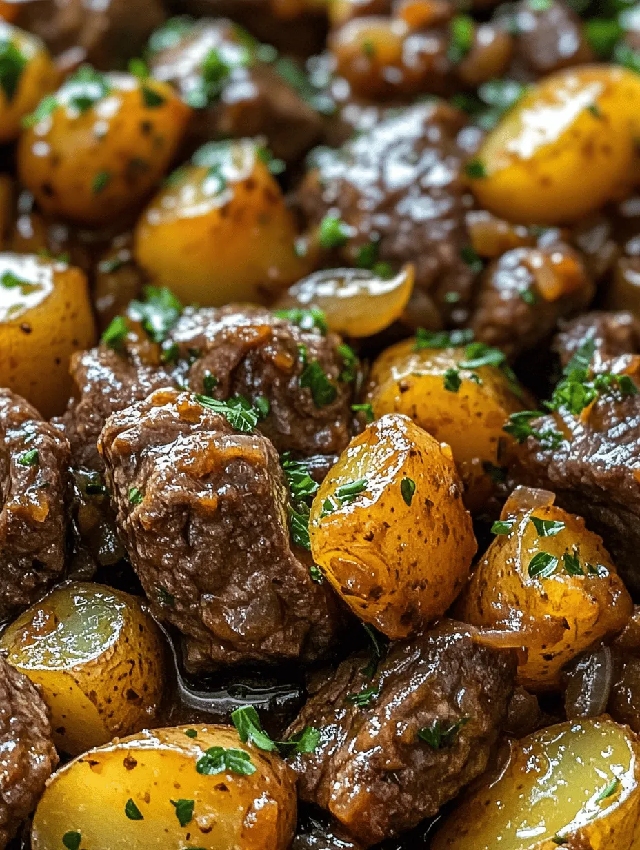 Slow Cooker Garlic Butter Beef Bites &#038; Potatoes: A Hearty Delight