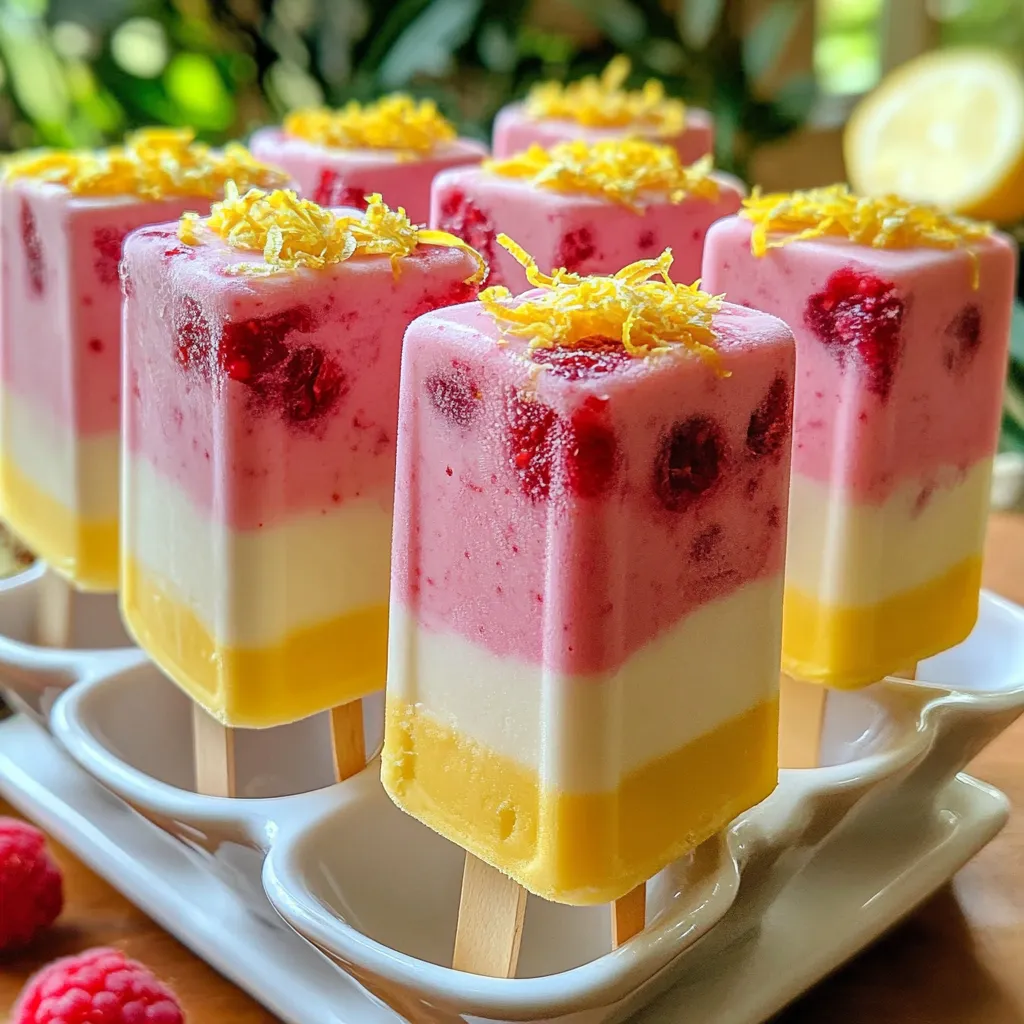 Raspberry Lemon Yogurt Pops Delightfully Refreshing Treat
