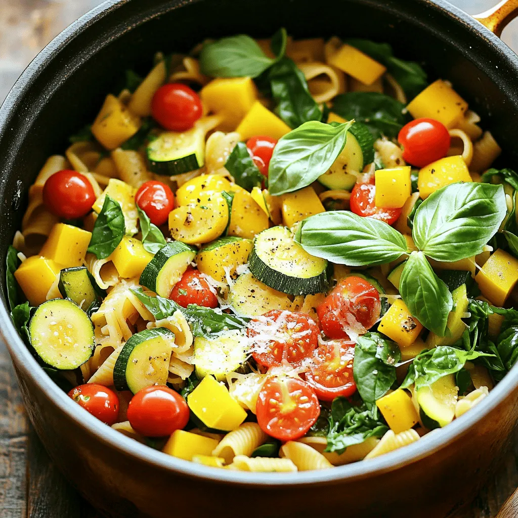 One-Pot Summer Veggie Pasta Fresh and Flavorful Dish
