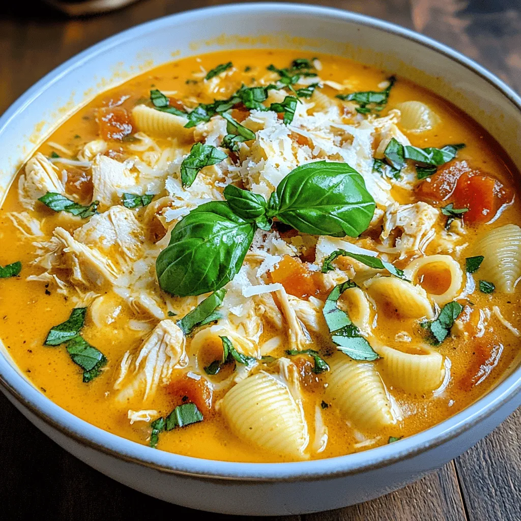 Creamy Chicken Parmesan Soup Delight: A Comforting Twist on a Classic Favorite