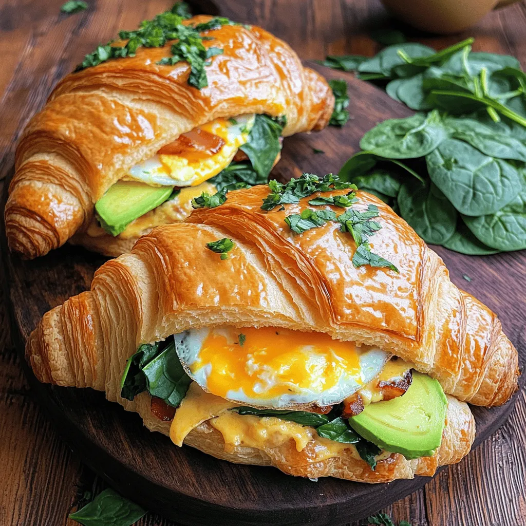 Homemade croissant sandwiches need fresh, quality ingredients. Here are the key components for a great breakfast sandwich.