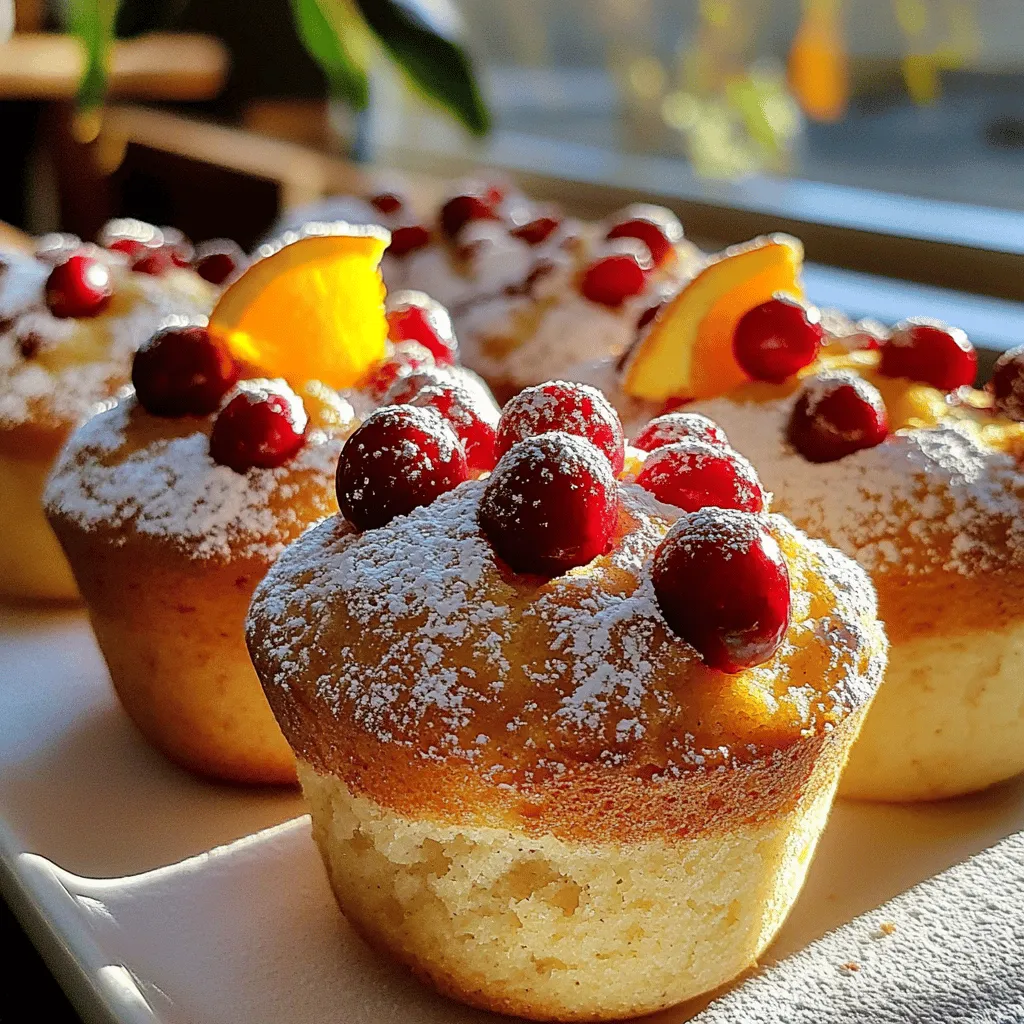 To make tasty cranberry orange muffins, you need the following ingredients: