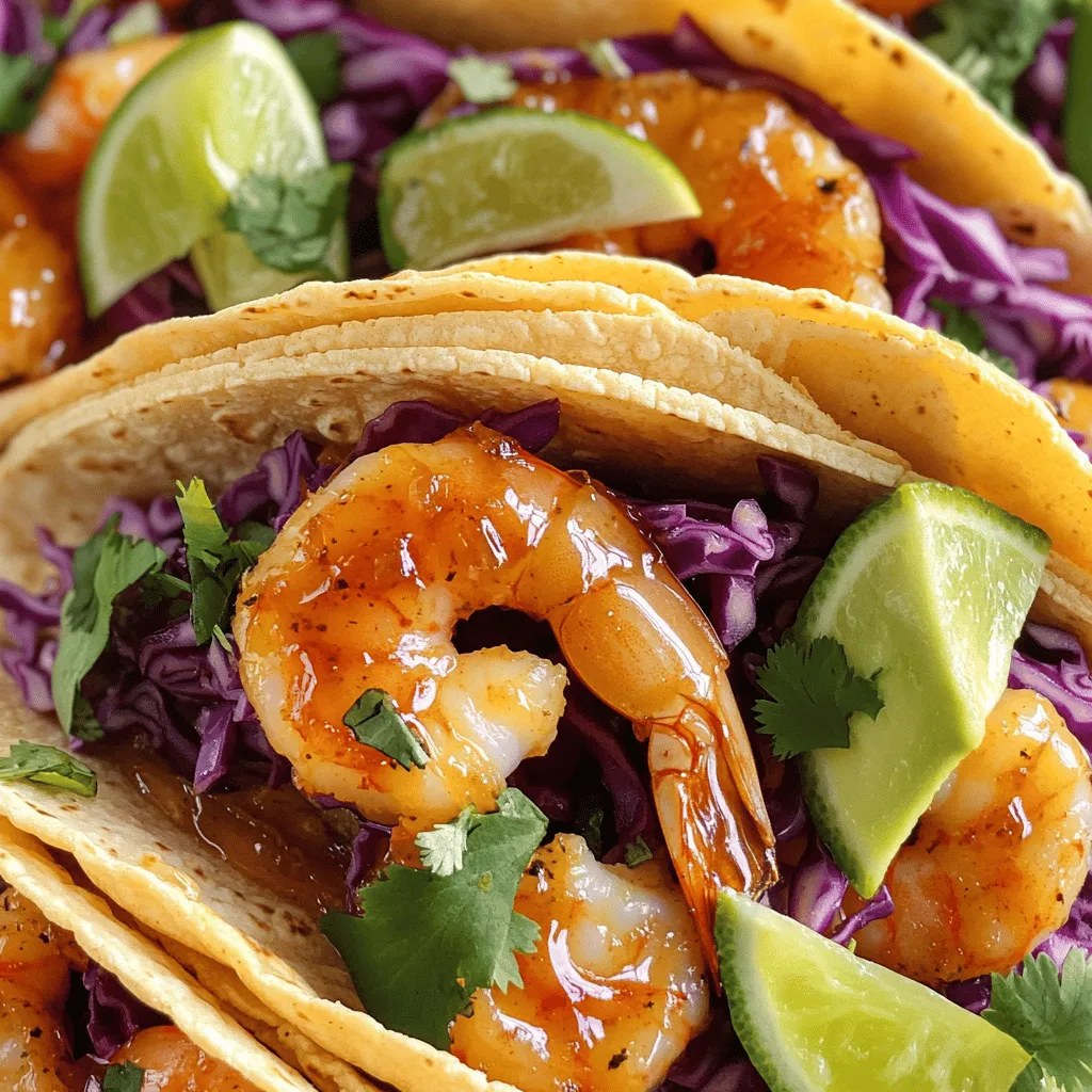 Flavorful Sheet Pan Garlic Honey Shrimp Tacos Recipe