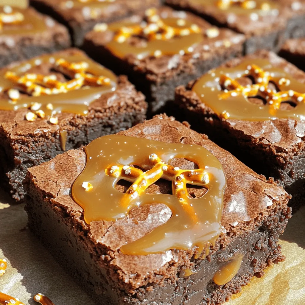Caramel Pretzel Brownies Irresistible Sweet Treats