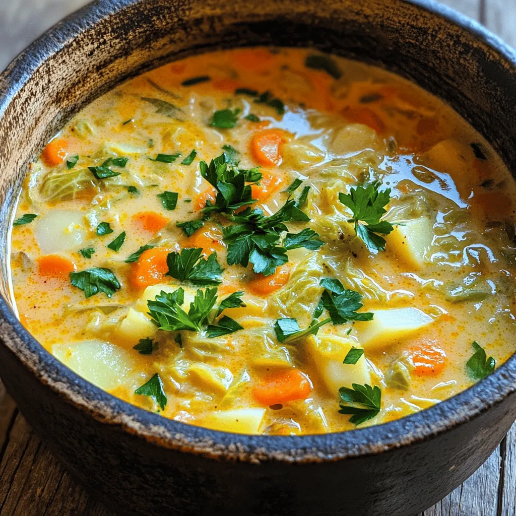 One-Pot Creamy Cabbage Soup Cozy and Comforting Dish