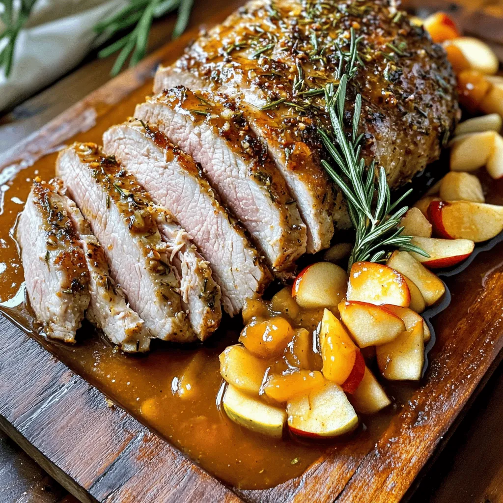 The key to a great rosemary pork recipe lies in its ingredients. You need fresh and high-quality items. For this dish, I use a tender 2 lbs pork loin. It gives a juicy base for your meal.