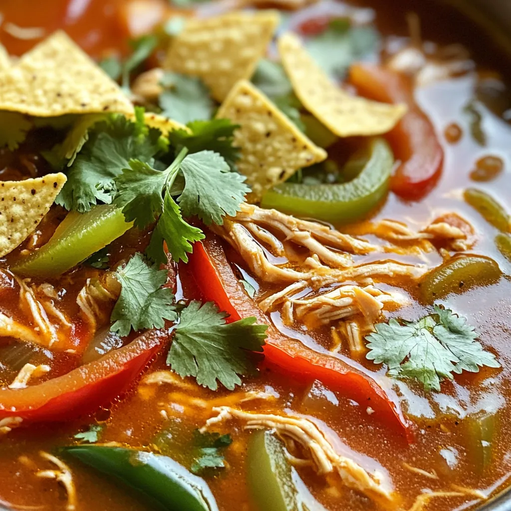 Slow Cooker Chicken Fajita Soup Simple and Tasty Dish