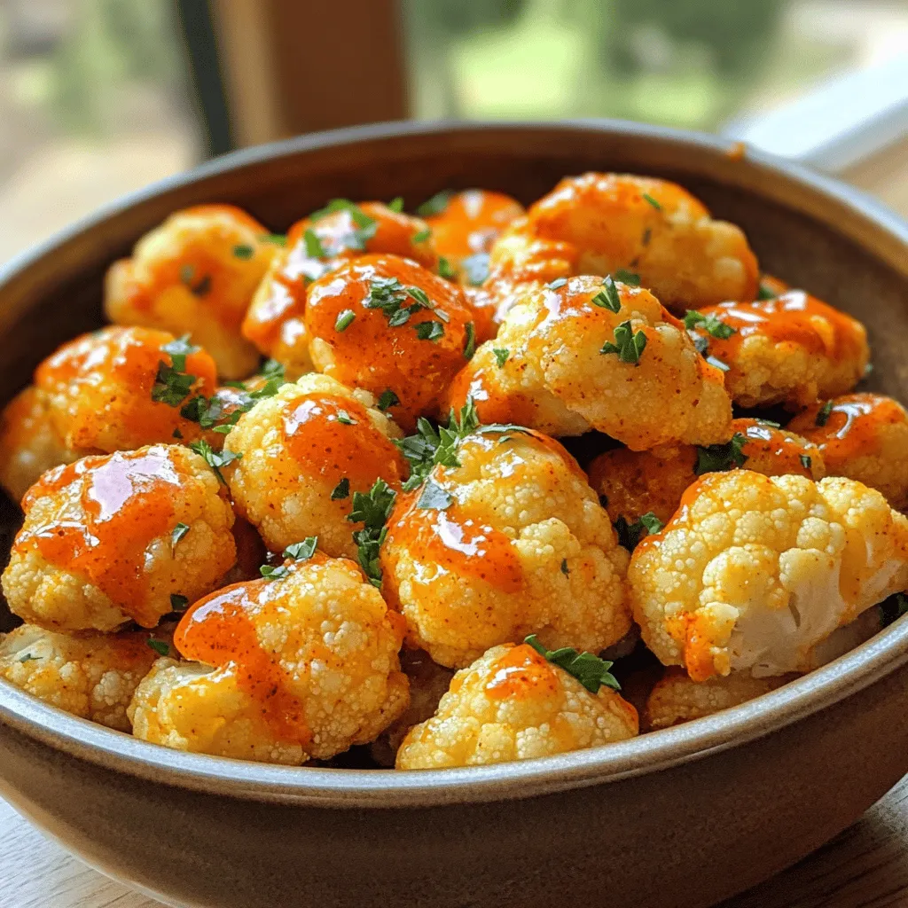 - 1 head of cauliflower, cut into bite-sized florets - 1 cup all-purpose flour - 1 cup buttermilk (or plant-based milk) - 1/2 cup buffalo sauce