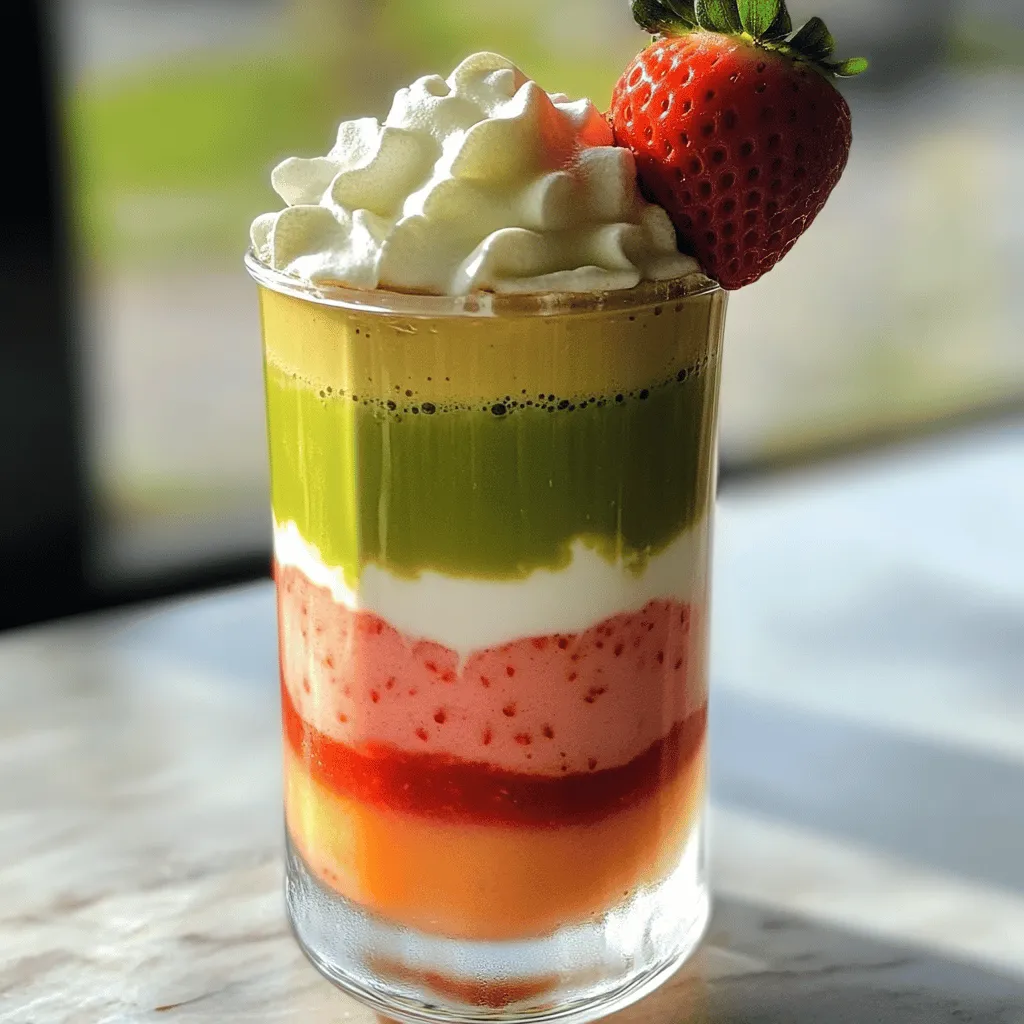 To make a great strawberry matcha latte, I focus on a few key ingredients. Each one plays an important role in the flavor and look of the drink.