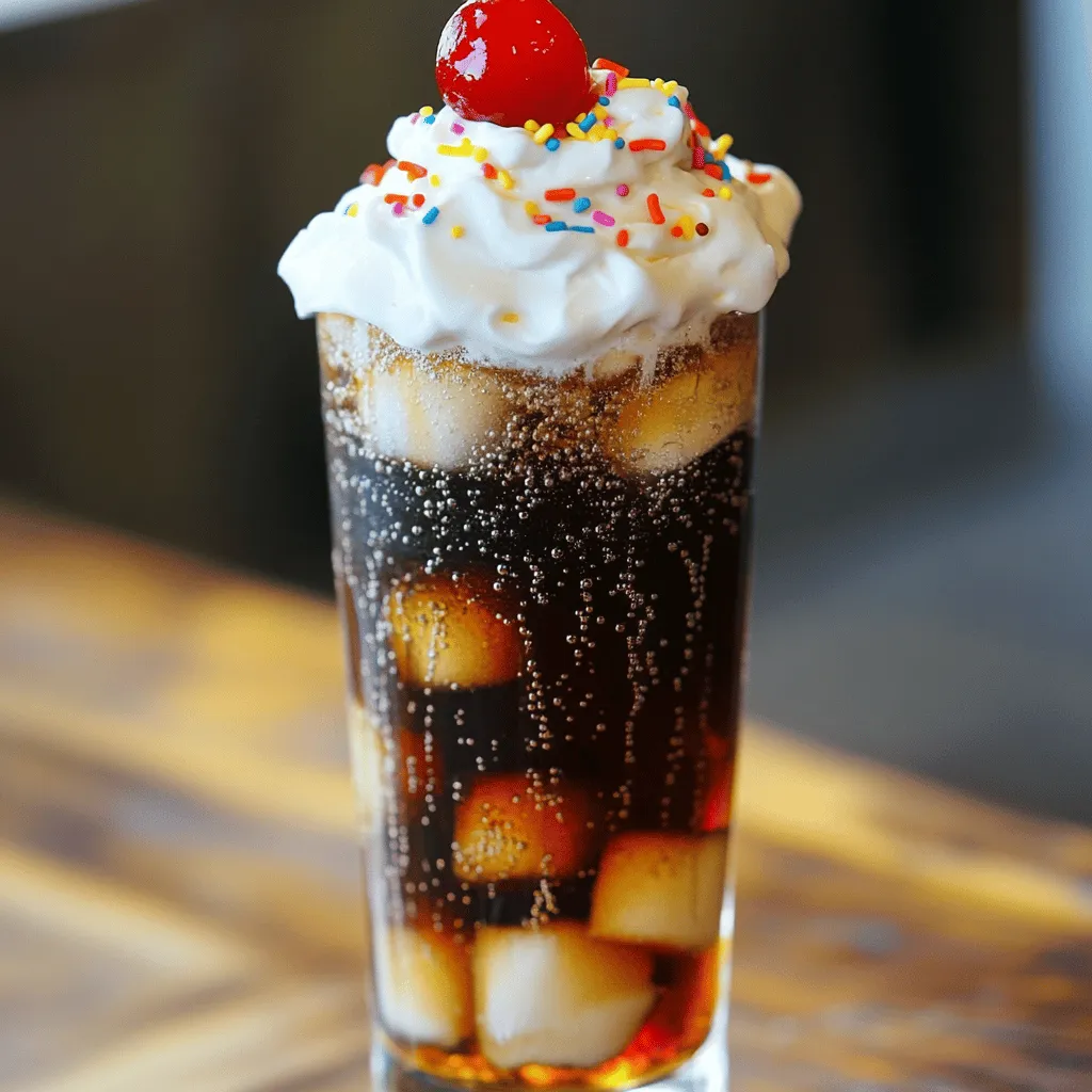 The viral fluffy coke combines two fun drinks: Coke and whipped cream. This drink looks amazing and tastes even better. You pour Coke into a glass, add milk, and top it with fluffy whipped cream. The layers create a beautiful sight. You can serve it with a cherry on top for extra fun.