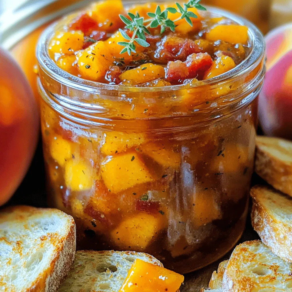 Peachy Sweet &#038; Savory Bacon Jam: A Flavorful Fusion