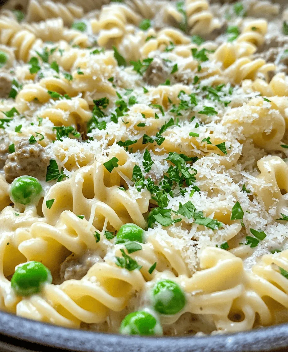 To create the perfect Stovetop Creamy Ground Beef Pasta, it