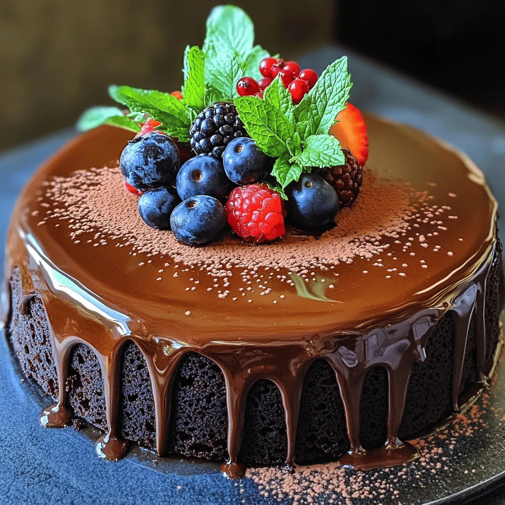 To make a delicious flourless chocolate ganache cake, you need a few key items. Here’s the list: