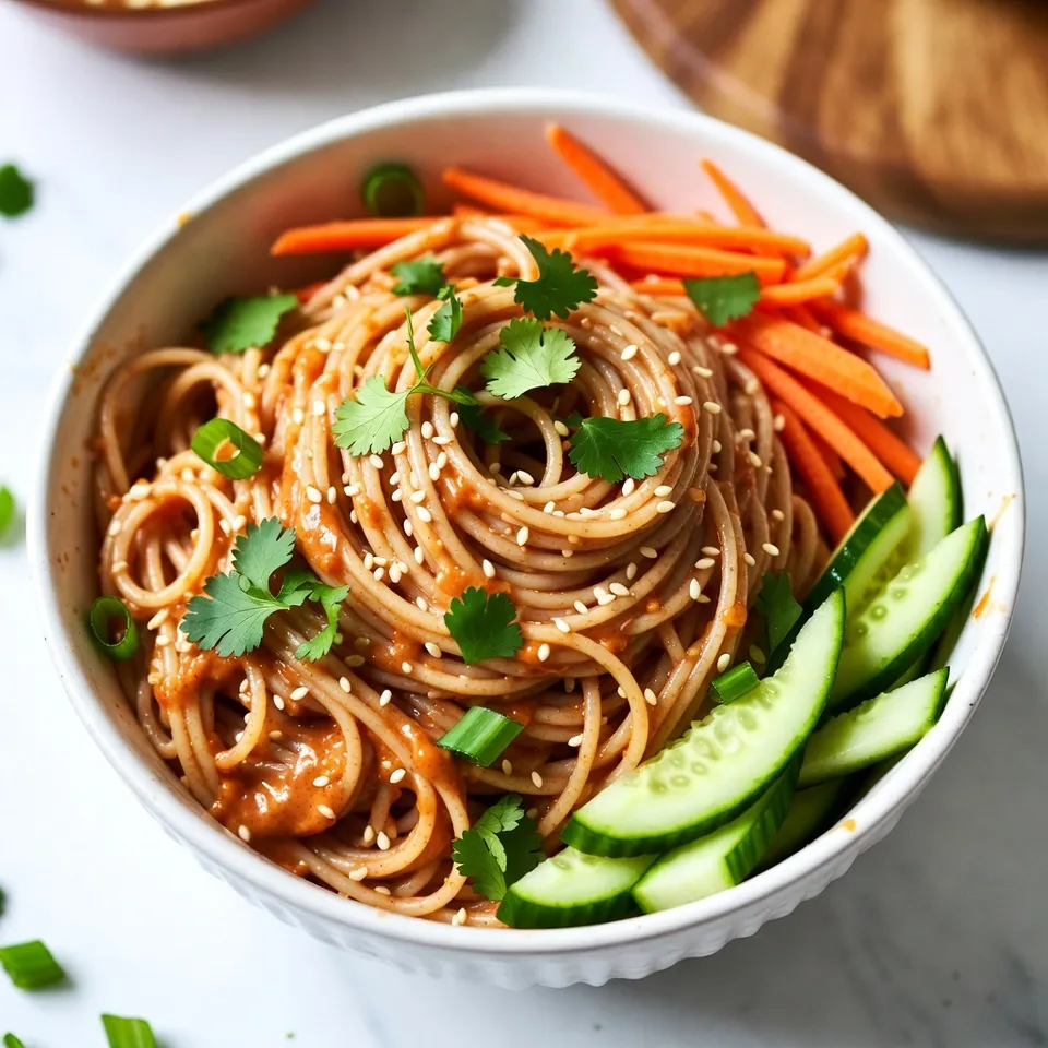 Savory Sesame Peanut Cold Noodles Recipe to Try